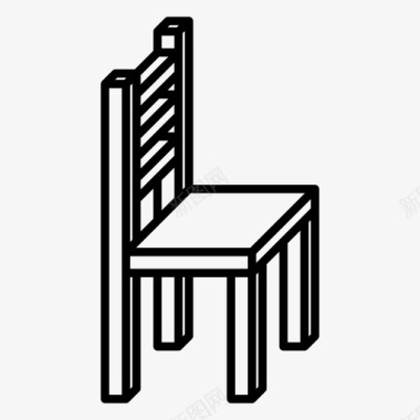 餐椅座椅压力机图标图标