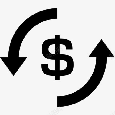 货币美元兑换商业货币包1图标图标
