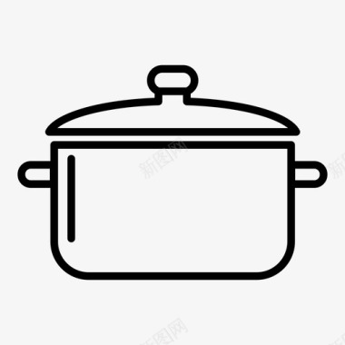 烹饪锅食谱锅图标图标