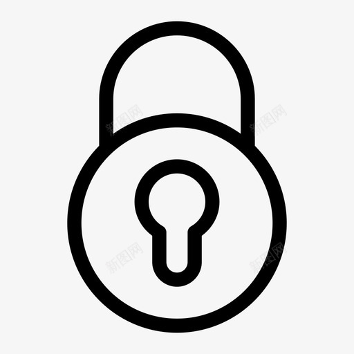 锁imagse密钥图标svg_新图网 https://ixintu.com imagse 中等 安全 安全挂锁 密码 密钥 锁