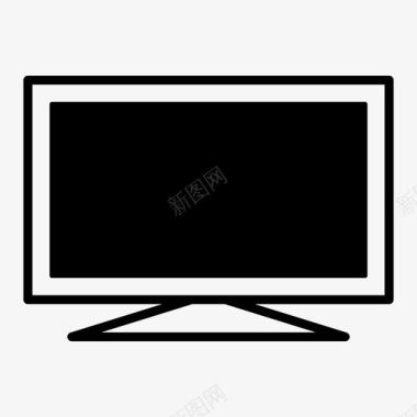 电视电视机显像管图标图标