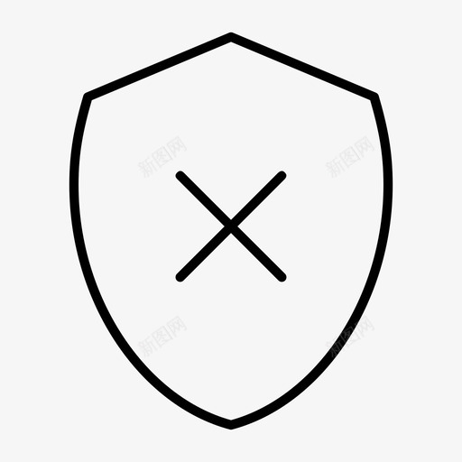 拒绝安全安全标记安全图标svg_新图网 https://ixintu.com 交叉标记 保护 关闭 在线精简 安全 安全标记 屏蔽 拒绝安全 防病毒