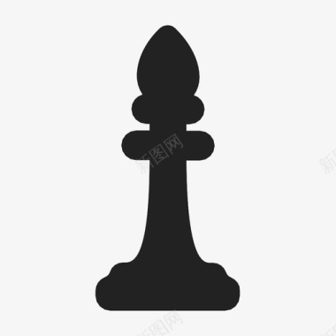 主教1国际象棋图标图标