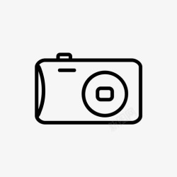 数码相机卡数码相机拍摄单反相机图标高清图片