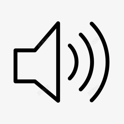 扬声器软件nope图标svg_新图网 https://ixintu.com gui gui基础 nope 保持 已售出 应用程序 扬声器 按钮 界面 粗体 软件 金色