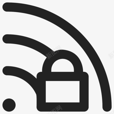 受保护wifiwifi锁定震动图标图标