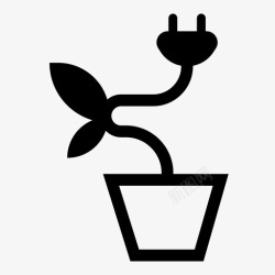 生物能源生物能源电力植物图标高清图片