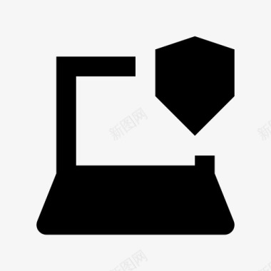 笔记本电脑安全1加密图标图标