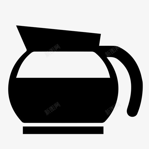 咖啡壶美食偶像图标svg_新图网 https://ixintu.com 咖啡壶 美食偶像
