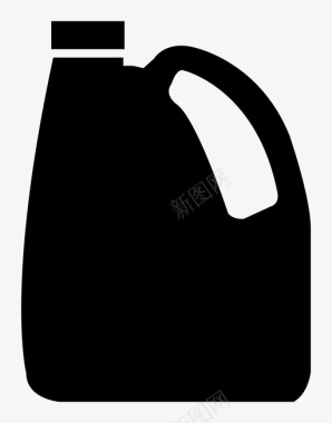 机油润滑油塑料容器图标图标