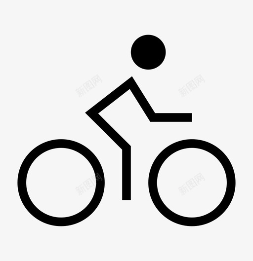 自行车运动爱好图标svg_新图网 https://ixintu.com 休闲 徒步旅行 户外 爱好 自行车 运动 运动和娱乐