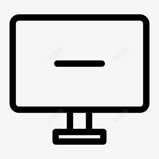 监视器删除屏幕通知删除图标svg_新图网 https://ixintu.com 个人计算机 切断 删除 屏幕通知 断开连接 显示计算机 来宾 用户 监视器led 监视器删除