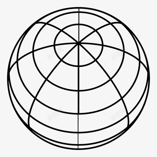 球体线框行星图标svg_新图网 https://ixintu.com 3d 世界 全局 几何 模型 球体 线框 艺术 行星