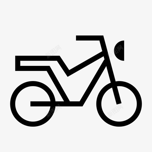 摩托车自行车哈雷图标svg_新图网 https://ixintu.com 哈雷 摩托车 滑板车 猪 自行车 车轮 运输和物流 骑行