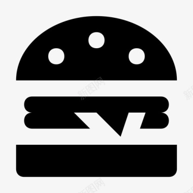 芝士汉堡三明治垃圾食品图标图标