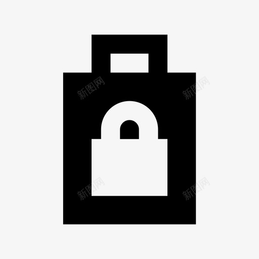锁犯罪和安全材料实体图标svg_新图网 https://ixintu.com 犯罪和安全材料实体图标 锁