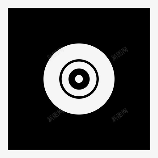 乙烯基视频歌曲图标svg_新图网 https://ixintu.com CD 乙烯基 光盘 光盘音乐歌曲 写入 数据 旋转 歌曲 视频 音乐