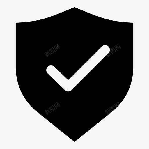 屏蔽批准防护图标svg_新图网 https://ixintu.com 安全 屏蔽 屏蔽检查标记 批准 标牌 邮件 防护 验证