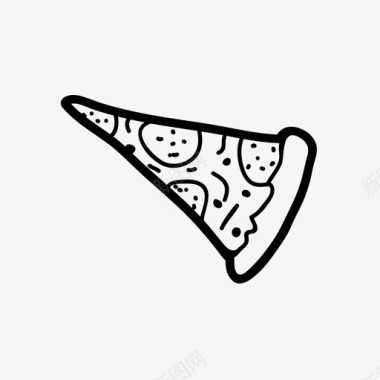 披萨片小吃快餐图标图标