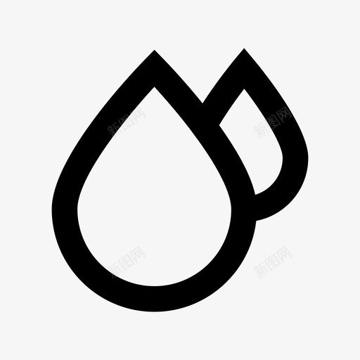 水滴震动雨滴图标svg_新图网 https://ixintu.com 互联网 医疗和健康材料图标 吃草 振荡 最新技术 水滴 血滴 雨滴 震动