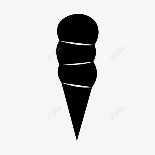 冰淇淋筒潮汐脉冲图标svg_新图网 https://ixintu.com 互联网 佳洁士 冰 冰淇淋 冰淇淋筒 冷 无线 潮汐 甜点 脉冲