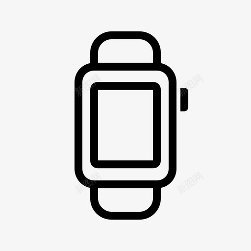 智能手表时间潮流图标svg_新图网 https://ixintu.com 互联网 手腕 技术 时间 智能手机 智能手表 流媒体 潮流 脉冲 苹果 设备包一