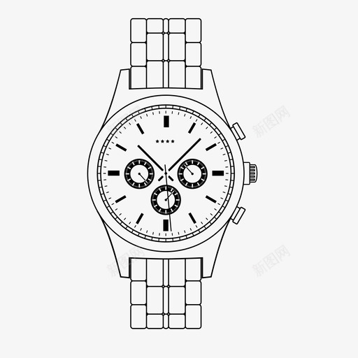 手表配件表带图标svg_新图网 https://ixintu.com 手表 时间 珠宝 表带 配件 钟表