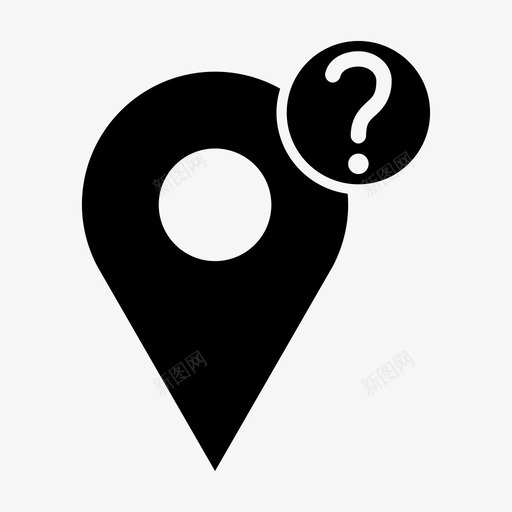 未知位置1指南针图标svg_新图网 https://ixintu.com 1 不支持 占位符 地图pin 地图位置 指南针 未知位置