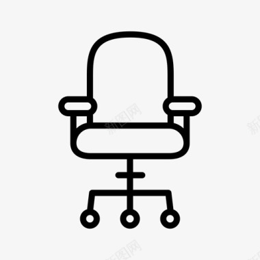 办公椅转椅坐椅图标图标