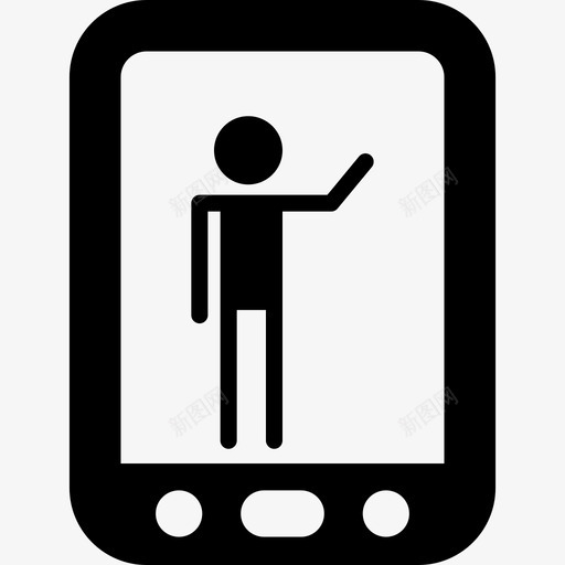 电话屏幕上的人电脑学生图标svg_新图网 https://ixintu.com 学生 电脑 电话屏幕上的人