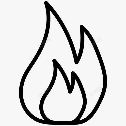 火燃烧营地图标svg_新图网 https://ixintu.com 公园 易燃 树木插图图标 植物 火 火焰 热 燃烧 自然 营地