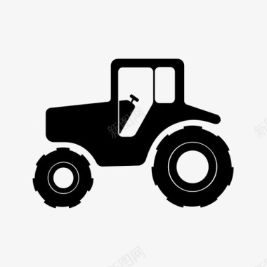 拖拉机农学发动机图标图标