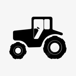 农场运输车拖拉机农学发动机图标高清图片