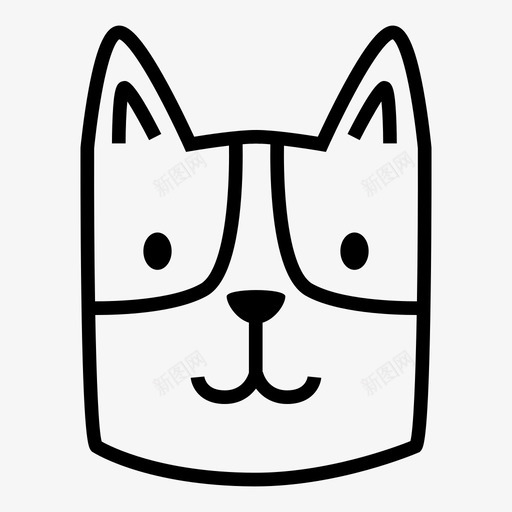 狗动物卡通图标svg_新图网 https://ixintu.com 动物 卡通 可爱 宠物 微笑 朋友 爱 狗 舔