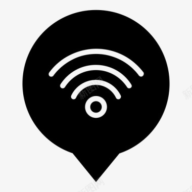 wifi浪涌流图标图标