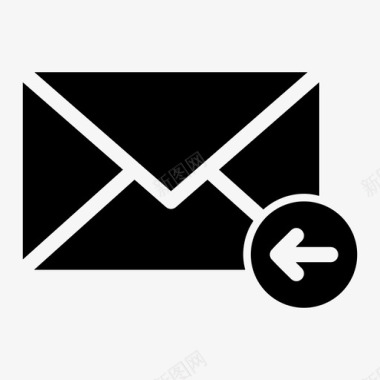 上一封电子邮件下箭头按钮之前的电子邮件图标图标