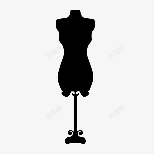 人体模型缝纫衣架图标svg_新图网 https://ixintu.com 人体模型 商店 女性 展示 时尚 服装 缝纫 花式 衣架