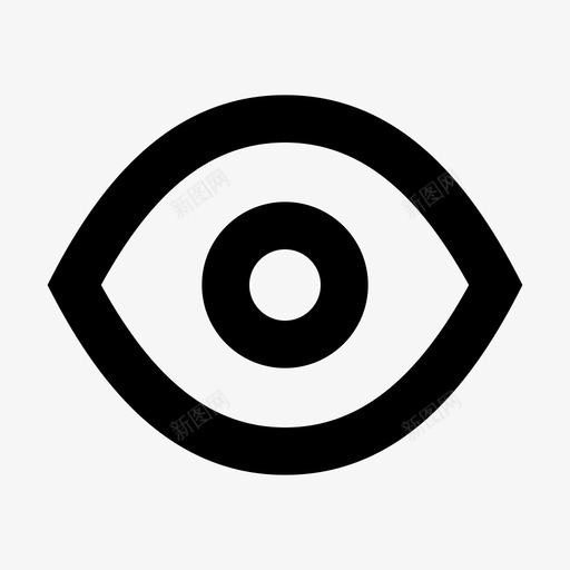 眼睛视图显示块图标svg_新图网 https://ixintu.com 加上 外观 文章 显示块 材料 用户界面集1 看到 眼睛 视图 视觉 身体部分 项目