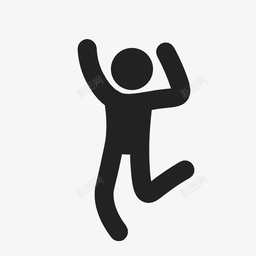 跳跃运动人物图标svg_新图网 https://ixintu.com 人物 关注 庆祝 活动 舞蹈 行动 表演 赢家 跳跃 运动