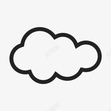 云天空雨图标图标