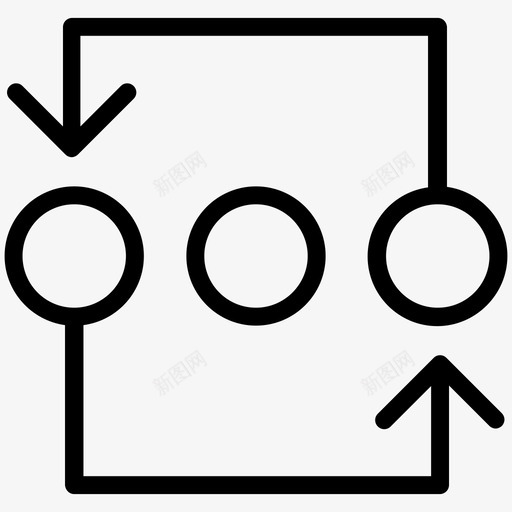 连接切换浪涌图标svg_新图网 https://ixintu.com 交换 切换 工艺线 排列 更换 波峰 流水 浪涌 潮汐 脉冲 连接