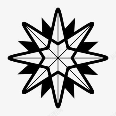星星圣诞圣诞星图标图标
