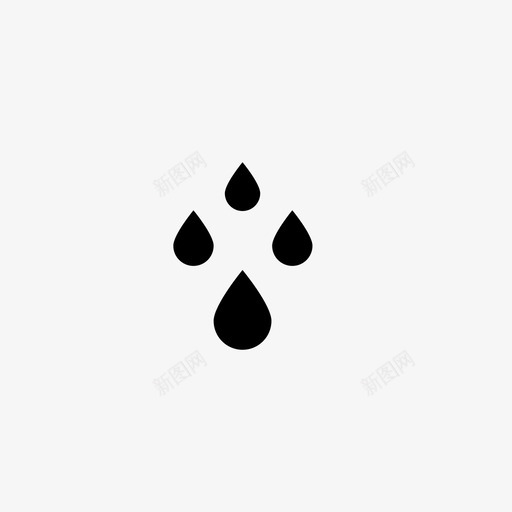 水滴当心淋浴图标svg_新图网 https://ixintu.com 几个 四个 天气 当心 水坑 水滴 淋浴 潮湿 降雨
