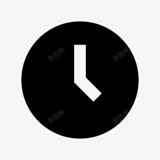 时钟挂起小时图标svg_新图网 https://ixintu.com 分钟 商务和办公材料实心图标 墙 小时 挂起 挂钟 时钟 时间 计时员 计时器