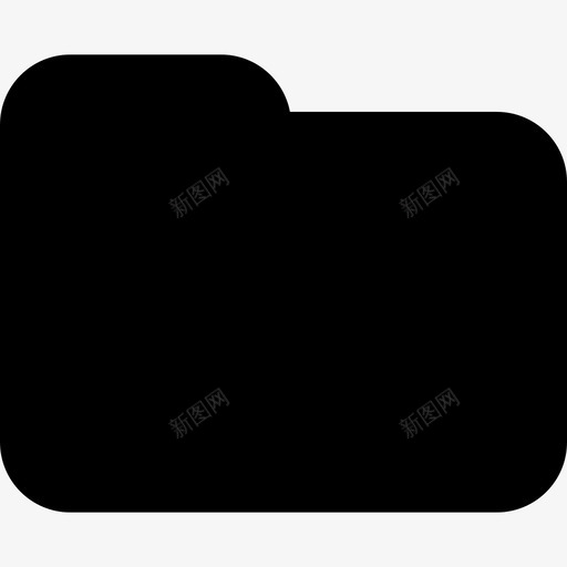 接口的黑色文件夹形状universalicons图标svg_新图网 https://ixintu.com universalicons 接口的黑色文件夹形状