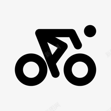 自行车运动和游戏材料标图标图标