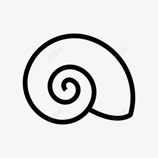 鹦鹉螺动物生物图标svg_新图网 https://ixintu.com 保护 动物 昆虫 海洋 物种 生物 鹦鹉螺