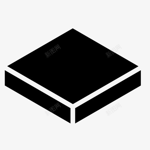 瓷砖黑色砖图标svg_新图网 https://ixintu.com 地板 地砖 平行四边形 正方形 瓷砖 矩形 砖 黑色