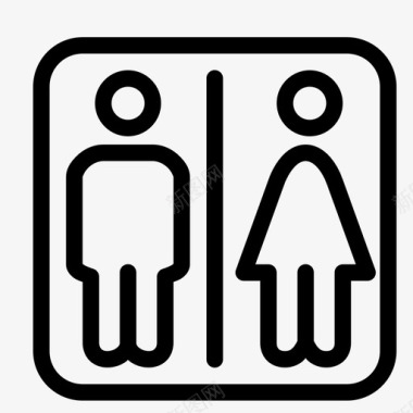 浴室洗手间卫生间图标图标