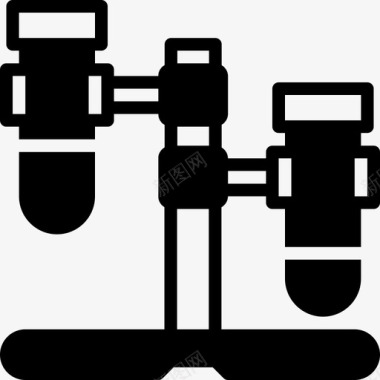 试管科学样品图标图标